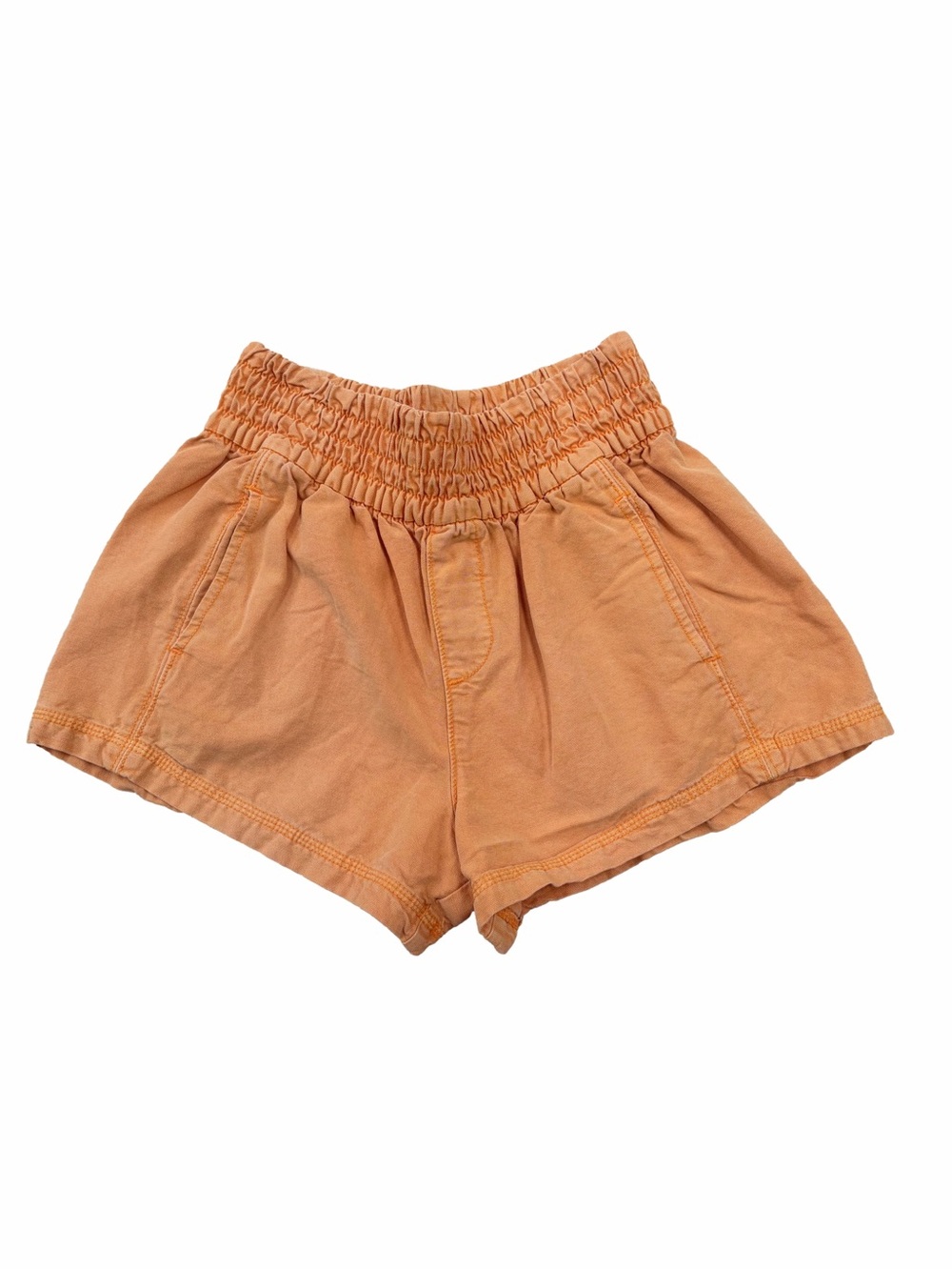 Aerie Women's Size XS Extra Small Orange Babewatch High Waisted Pull On Shorts
